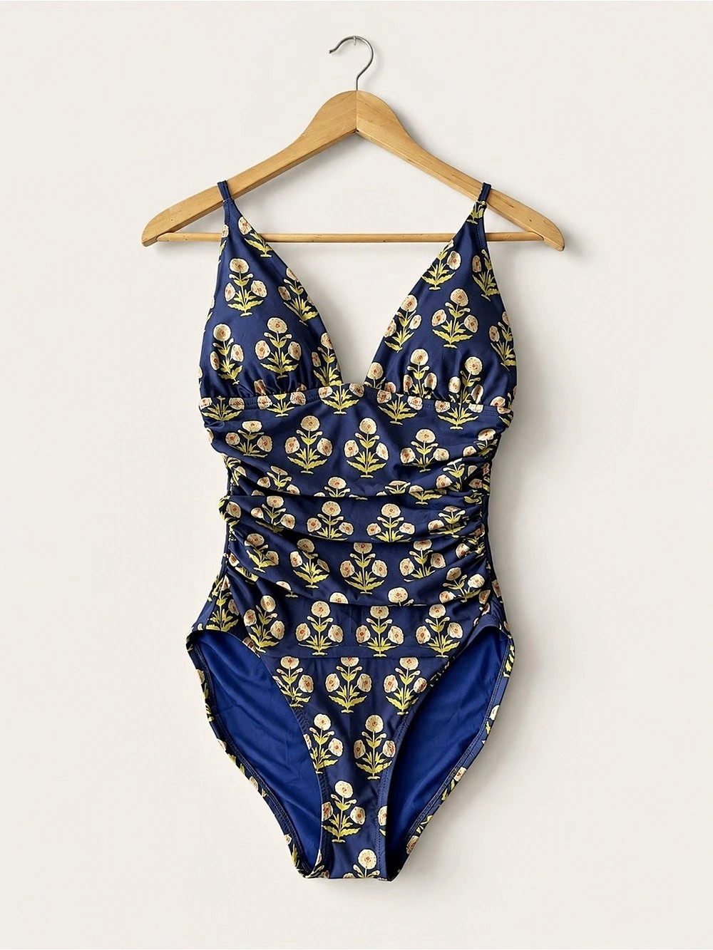 J.Crew Floral One-Piece Swimsuit in Blue Size 8 NWT